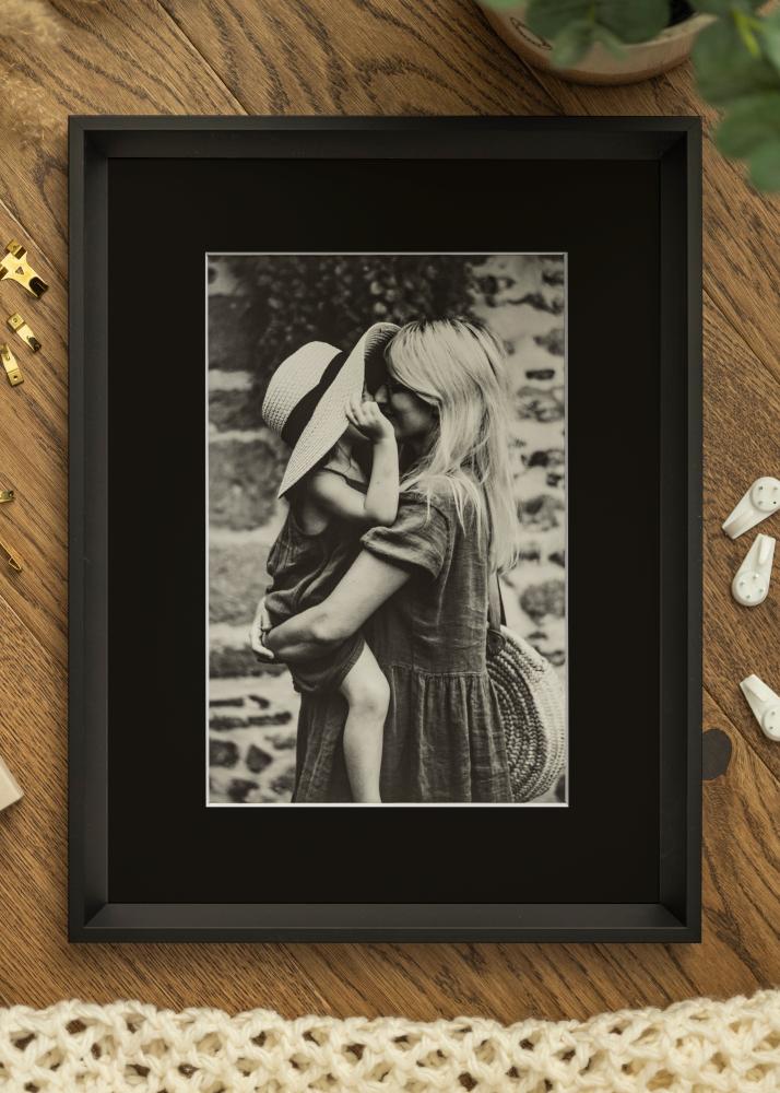 Rėmas Globe Juodas 24x30 cm - Paspartu Juodas 7x9 inches