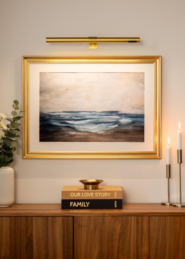 KAILA Halo Baterijomis Varomas Paveikslų Apšvietimas 50 cm - Auksinė