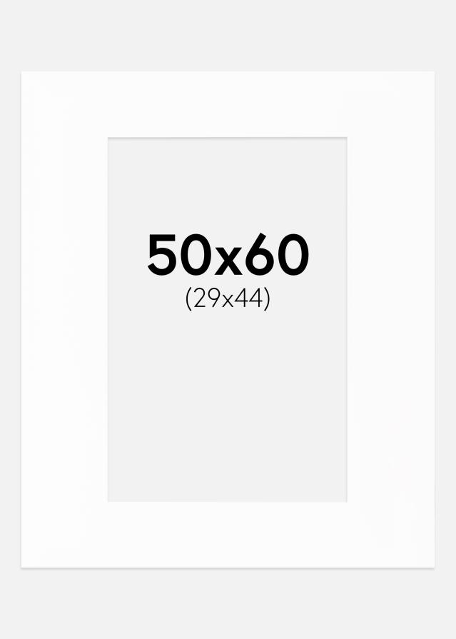 Paspartu Canson Baltas Balta šerdis 50x60 cm (29x44)