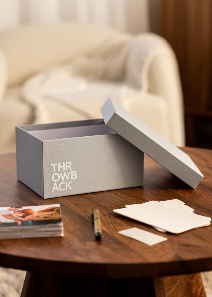 KAILA THROWBACK Nuotraukų dėžutė (700 nuotraukų 10x15 cm) - Pilka