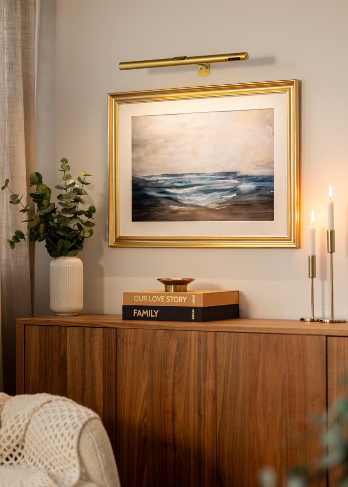 KAILA Halo Baterijomis Varomas Paveikslų Apšvietimas 50 cm - Auksinė