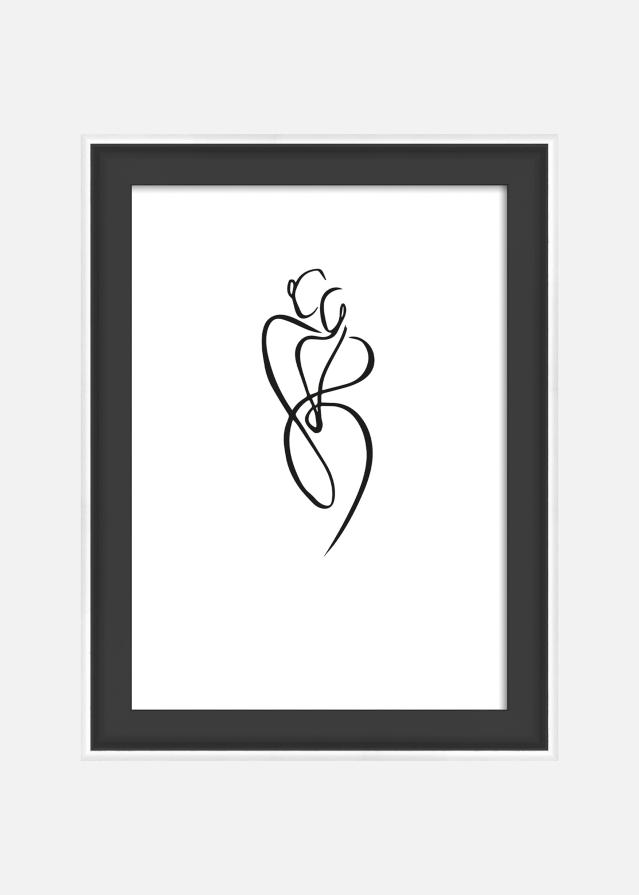 Rėmas Silhouette Juoda 10x15 cm