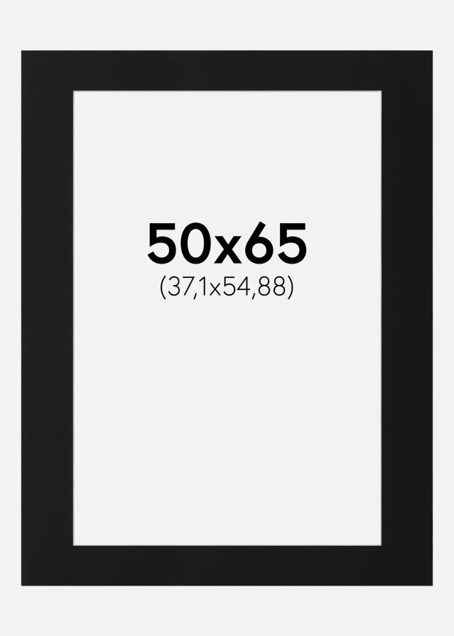 Paspartu Juodas Standartas (Balta Šerdis) 50x65 cm (37,1x54,88)