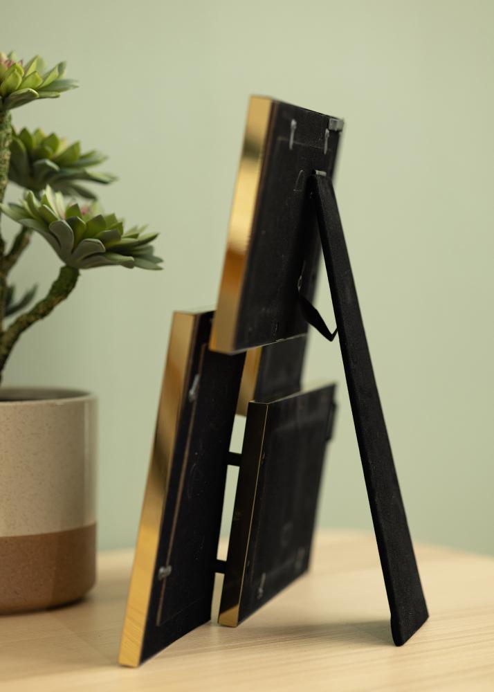 Stainless Steel Koliažo rėmelis Auksas - 4 Paveikslėliai