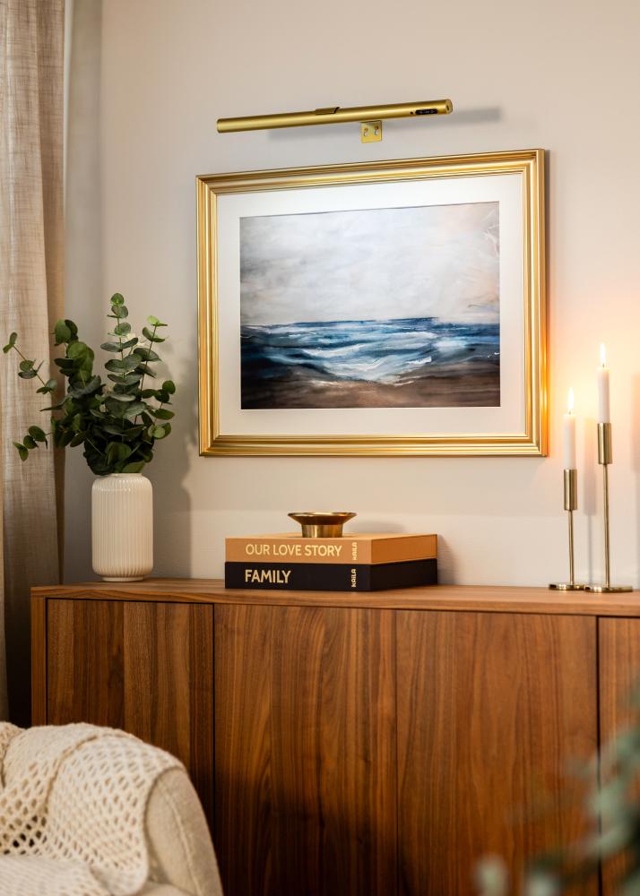 KAILA Halo Baterijomis Varomas Paveikslų Apšvietimas 50 cm - Auksinė