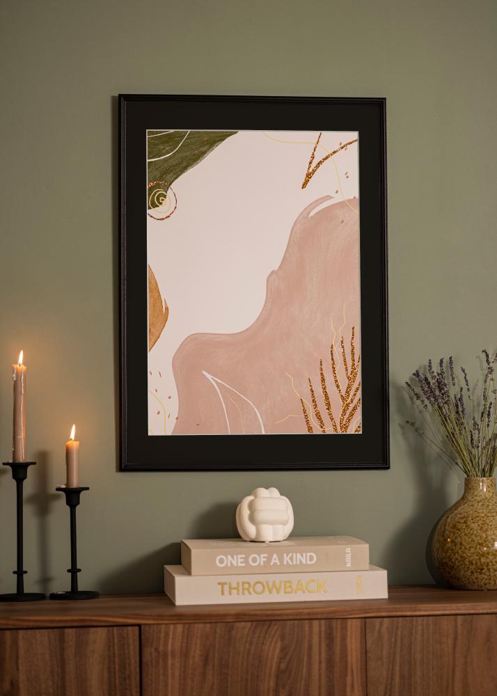 Rėmas Horndal Juodas 50x60 cm - Paspartu Juodas 14x18 inches