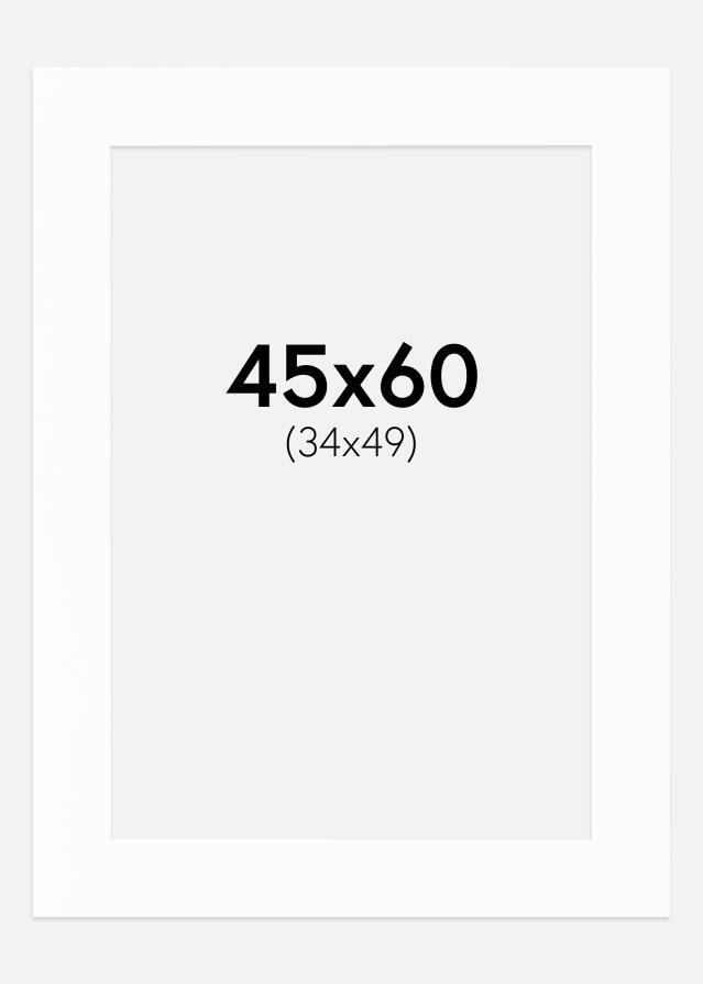 Paspartu Canson Baltas Balta šerdis 45x60 cm (34x49)