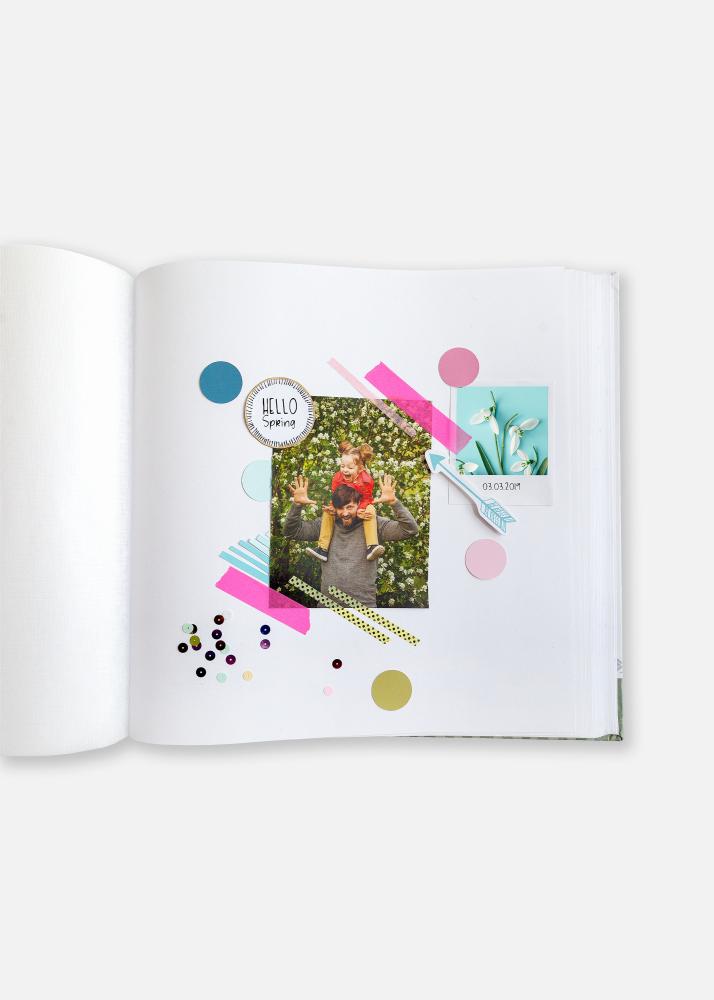 Amazing Memories Albumas Mėlynas - 28x29 cm (100 Balti Puslapiai / 50 lapų)