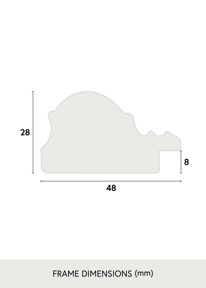 Rėmas Old Retro Akrilo stiklas 25x25 cm