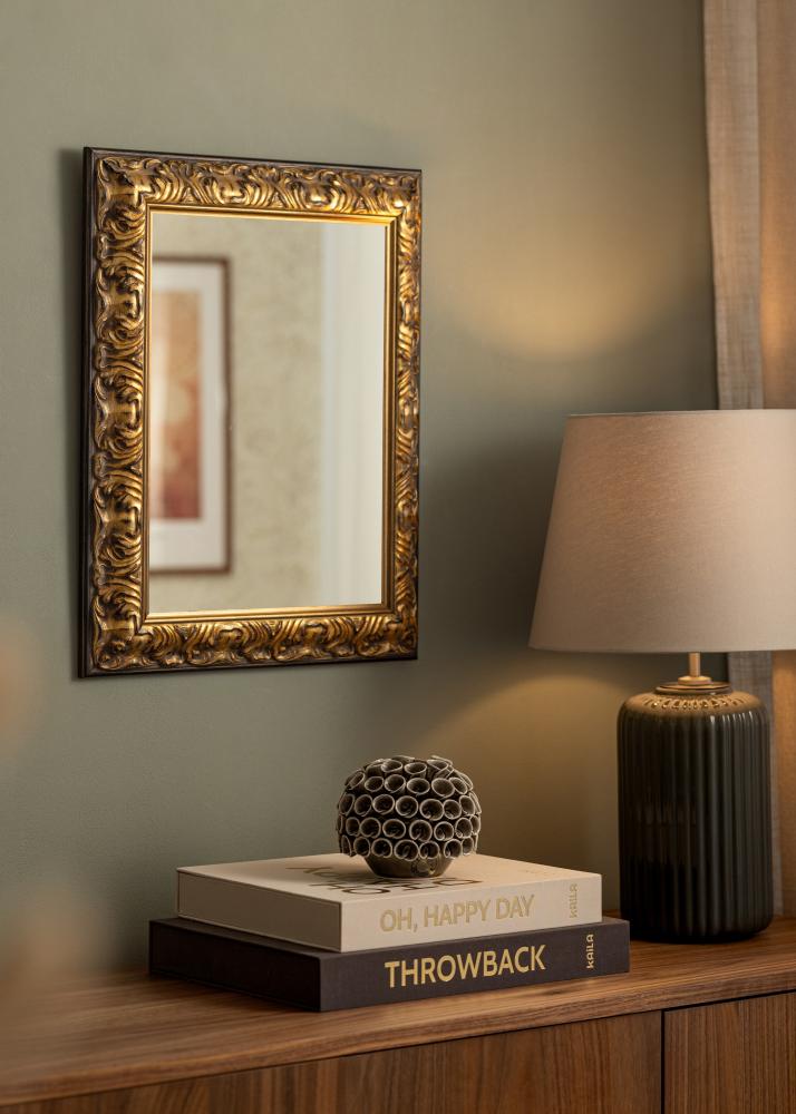 Veidrodis Odin Auksinis/juodas - Savo išmatavimai