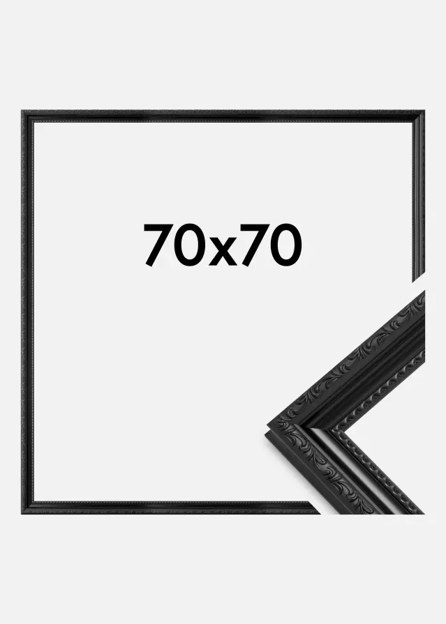 Rėmas Abisko Akrilo stiklas Juodas 70x70 cm