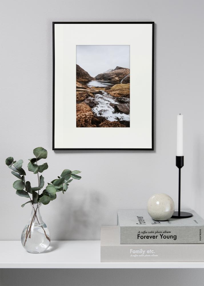 Paspartu XL Baltas Balta šerdis 40x50 cm (20x28,7 - A4)