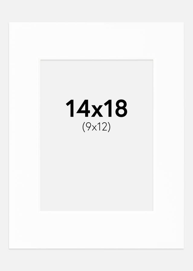 Paspartu Canson Baltas Balta šerdis 14x18 cm (9x12)