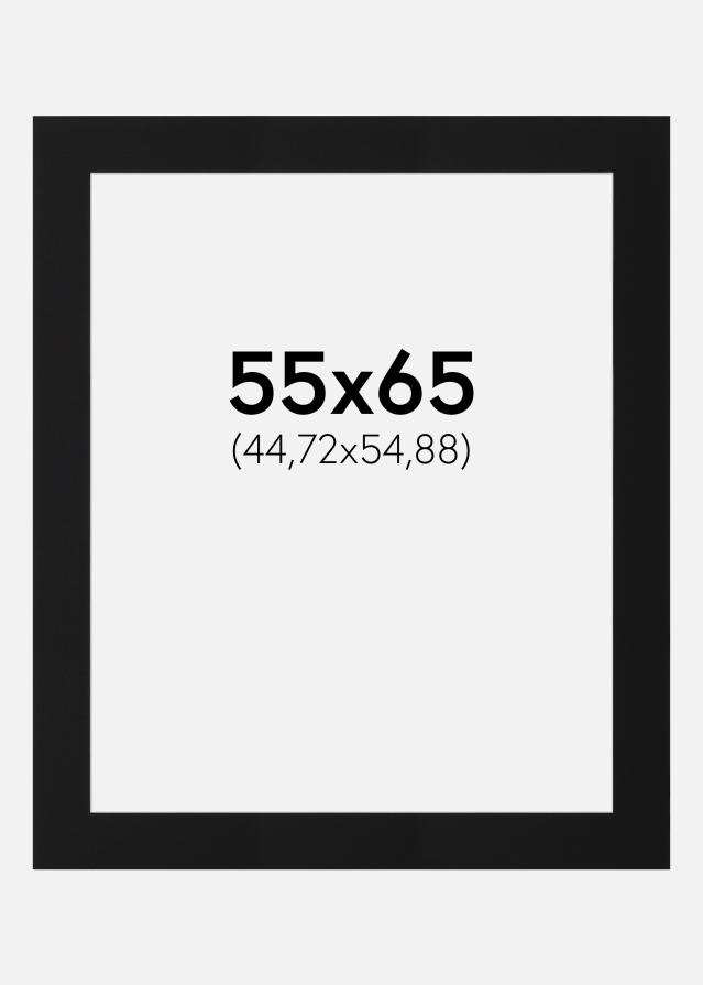 Paspartu Juodas Standartas (Balta Šerdis) 55x65 cm (44,72x54,88)