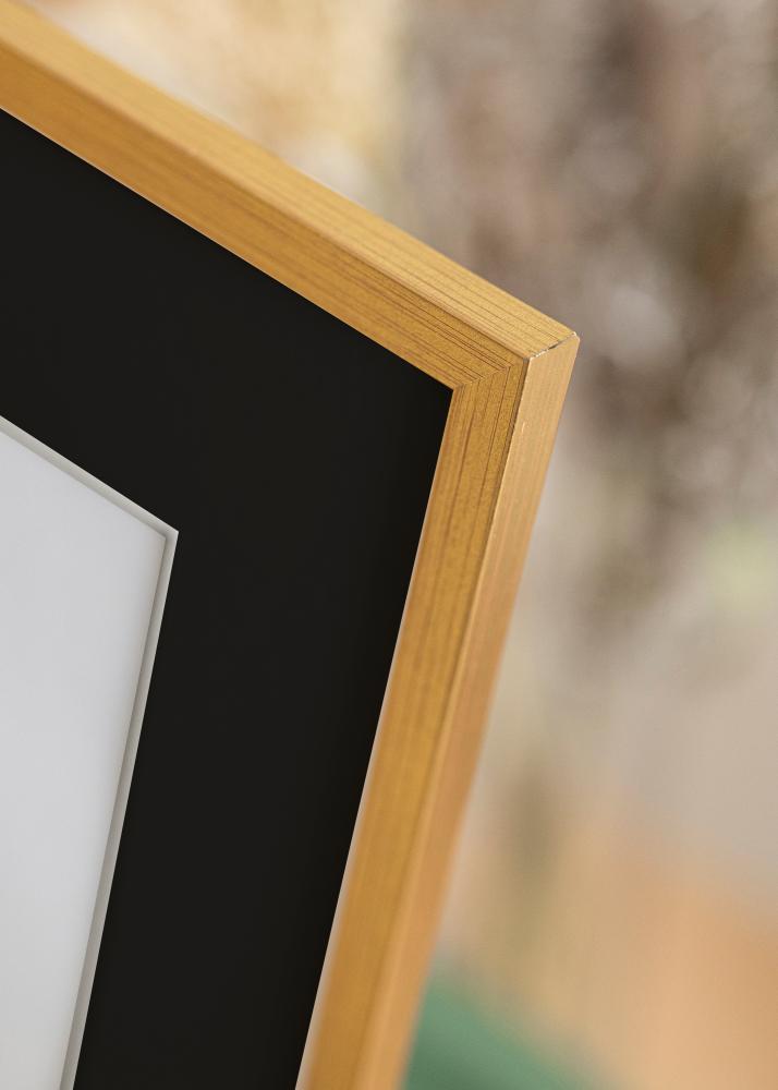 Rėmas Edsbyn Auksas 30x40 cm - Paspartu Juodas 8x12 inches