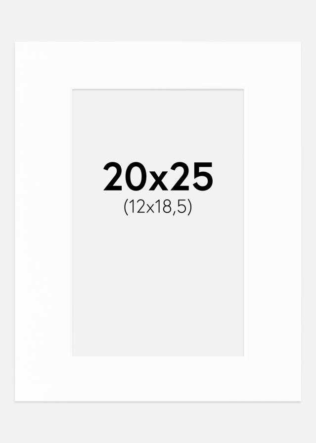 Paspartu Canson Baltas Balta šerdis 20x25 cm (12x18,5)