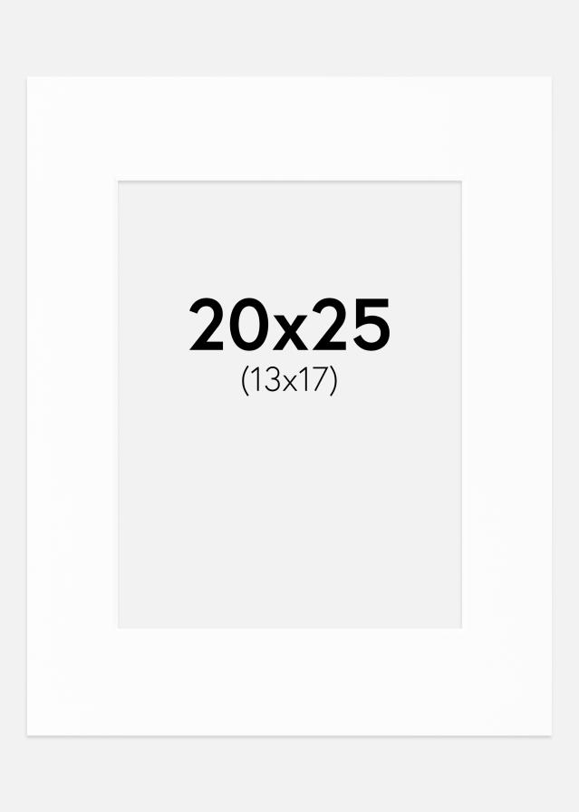 Paspartu Canson Baltas Balta šerdis 20x25 cm (13x17)