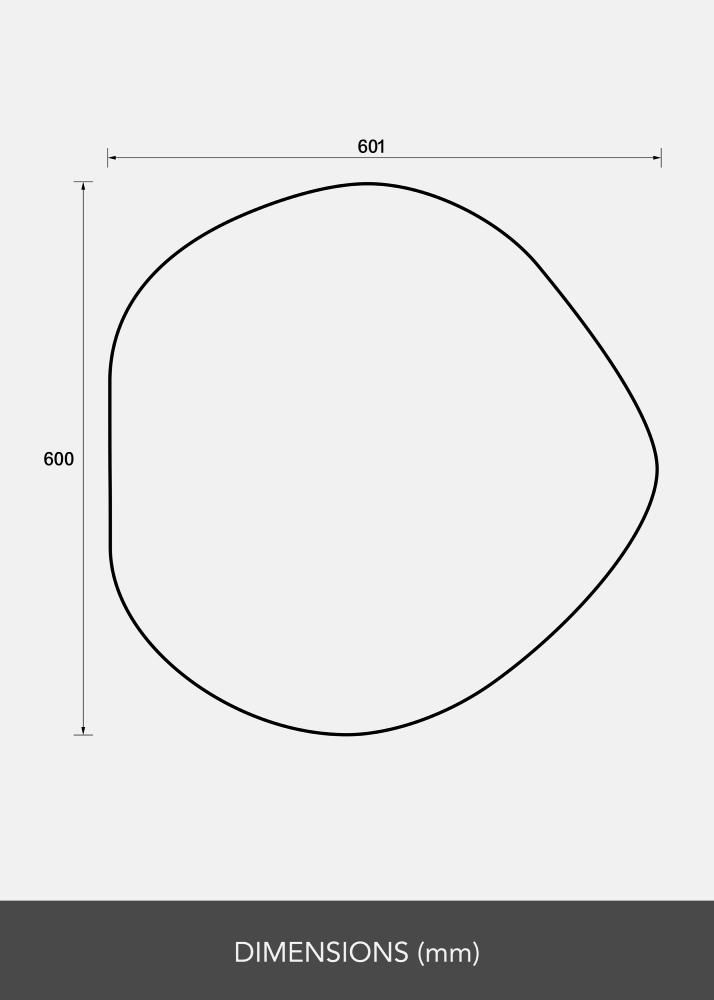 Veidrodis Crystal Clear 60x60 cm