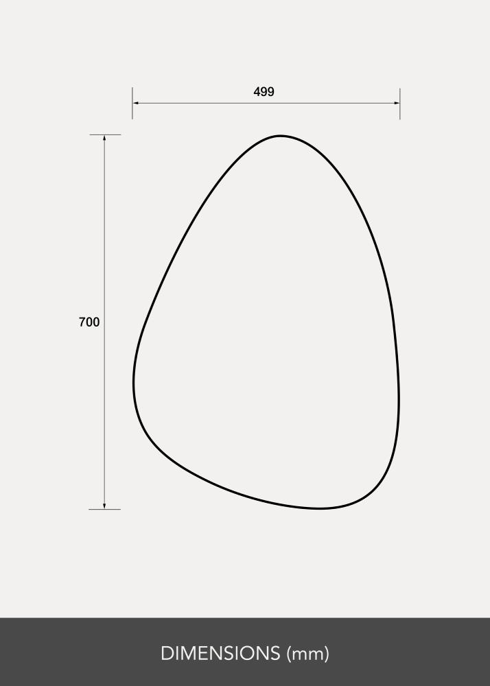 Veidrodis Pebble 50x70 cm - Selected By BGA