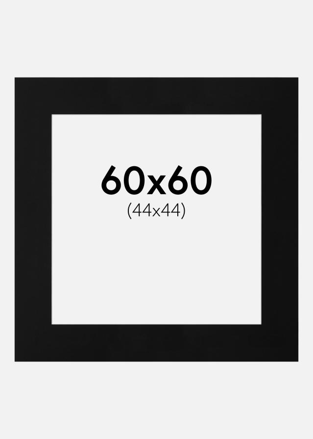 Paspartu Canson Juodas Balta šerdis 60x60 cm (44x44)