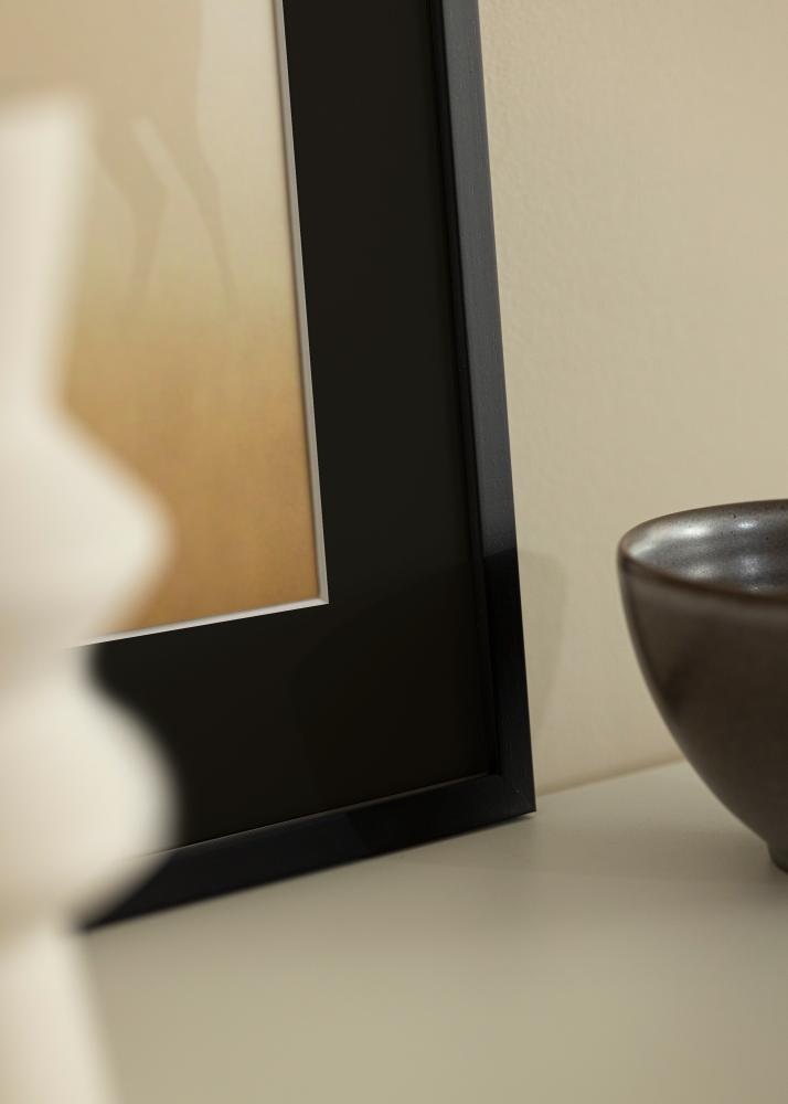 Rėmas Edsbyn Juodas 40x40 cm - Paspartu Juodas 10x10 inches (25,4x25,4 cm)