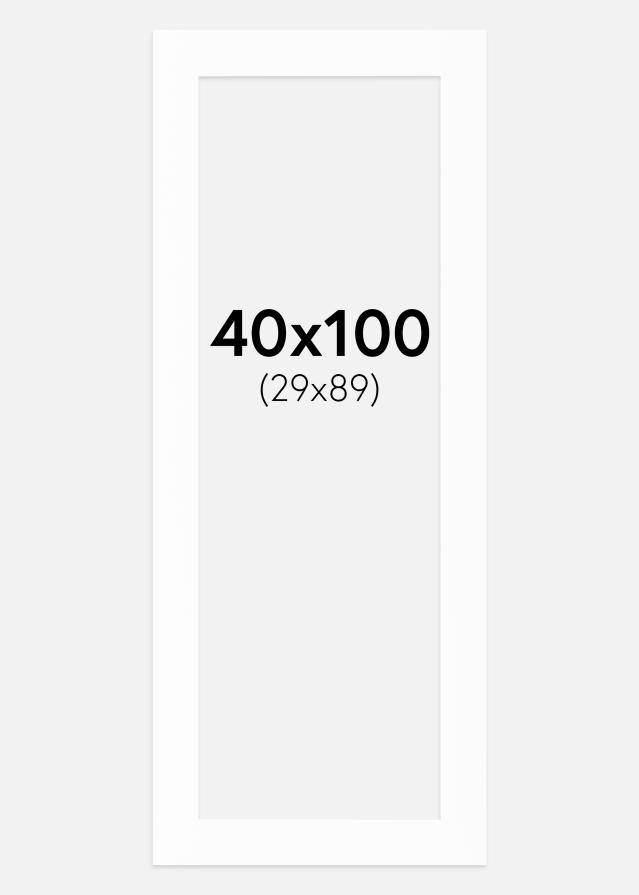 Paspartu Canson Baltas Balta šerdis 40x100 cm (29x89)