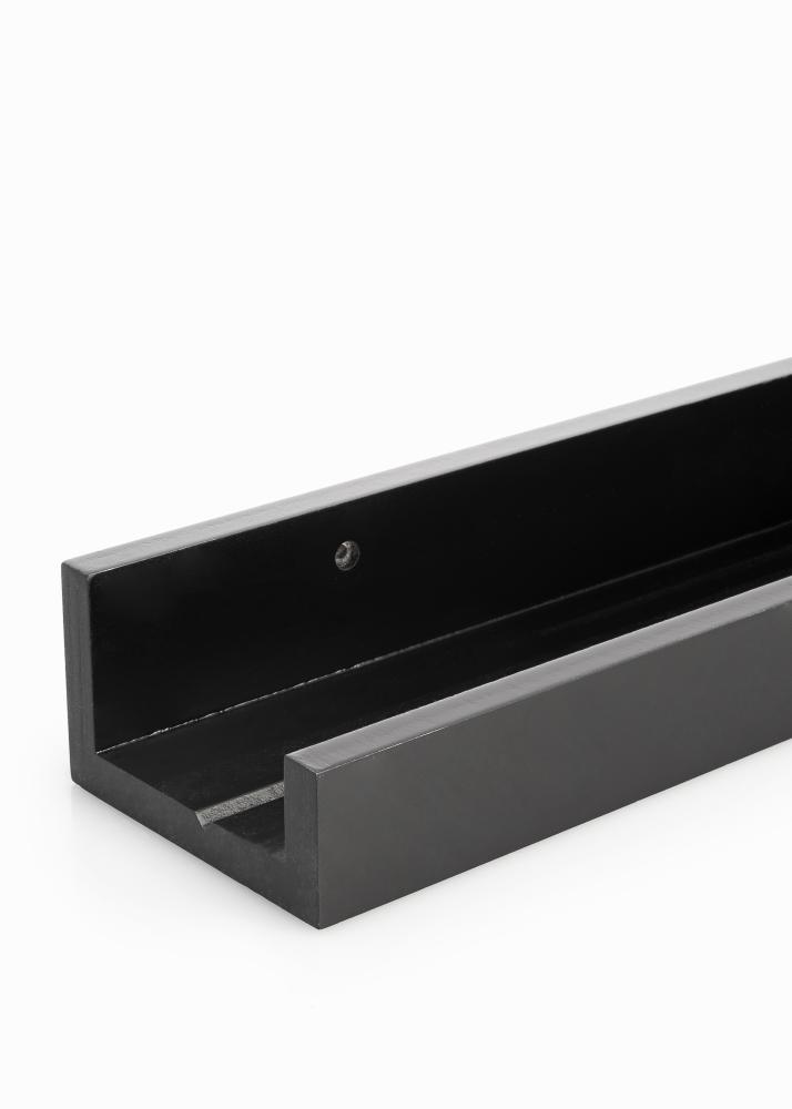 KAILA Paveikslų lentyna Juoda 120 cm