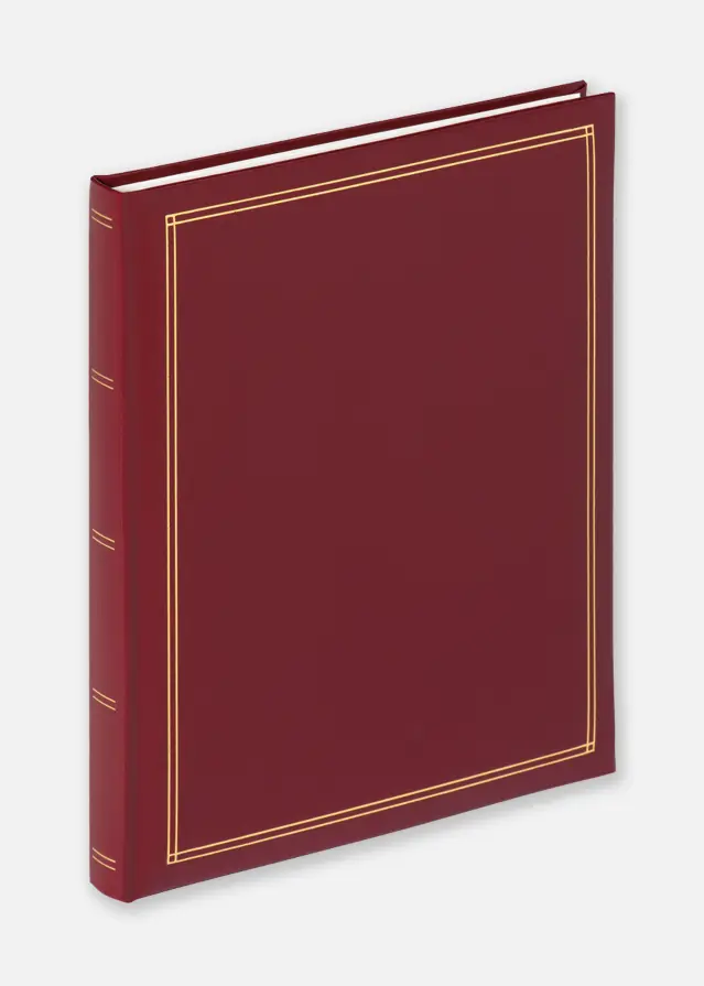 Monza Albumas Lipnus tvirtinimas Raudonas - 25x30 cm (30 puslapiai)