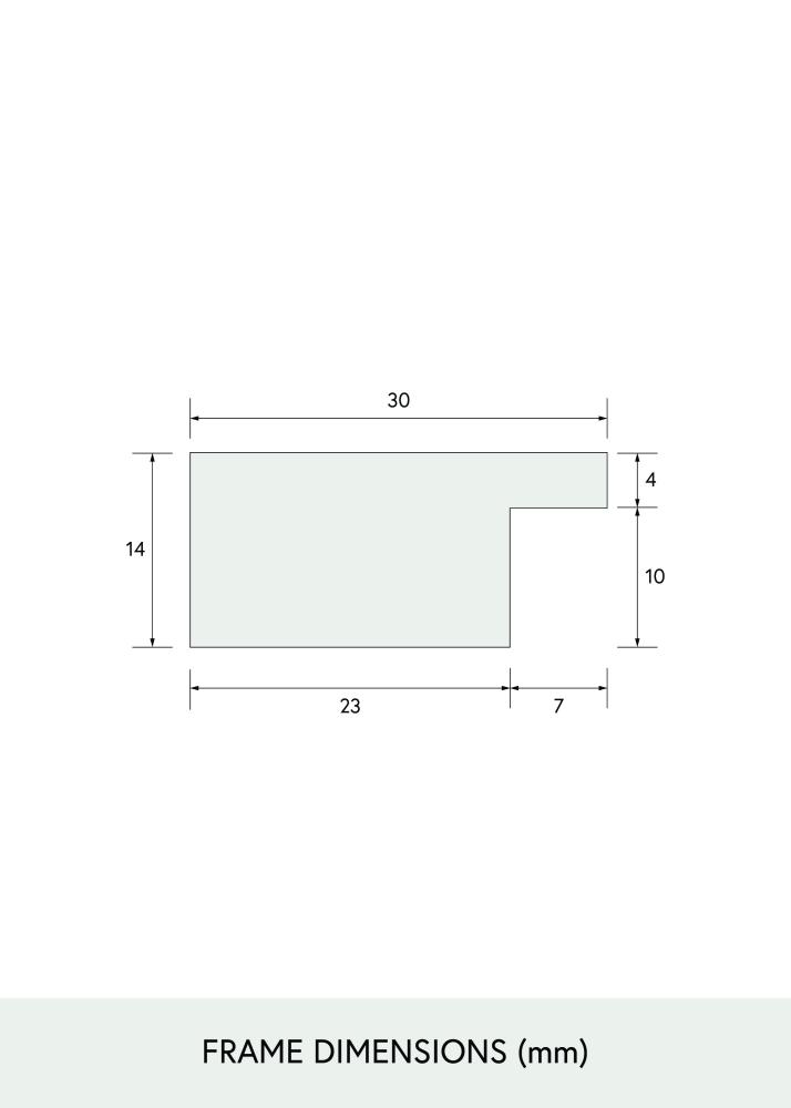 BGA Select Wide Akrilo stiklas Juodas 70x100 cm
