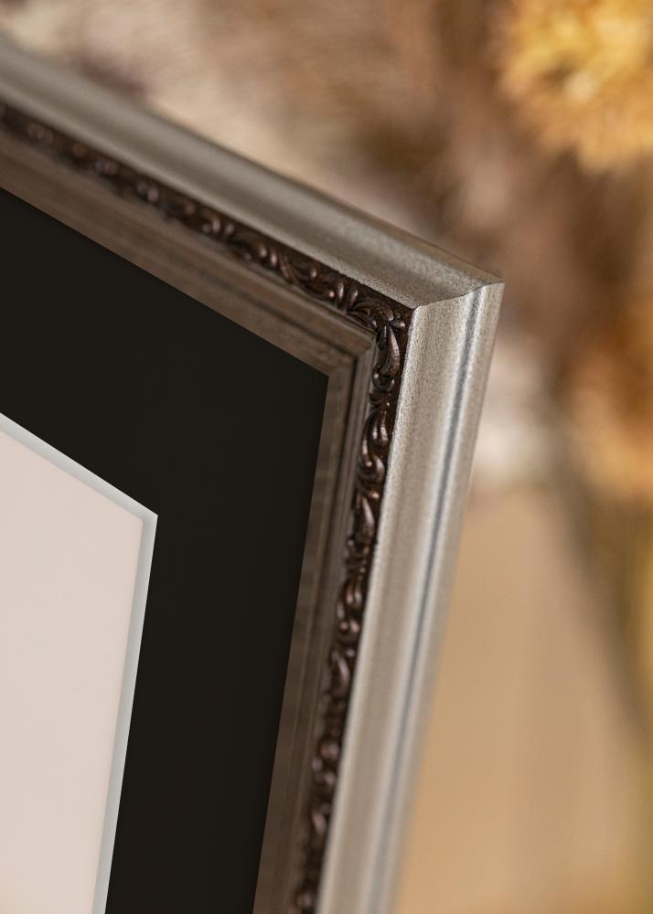 Rėmas Abisko Sidabras 30x40 cm - Paspartu Juodas 18x27 cm