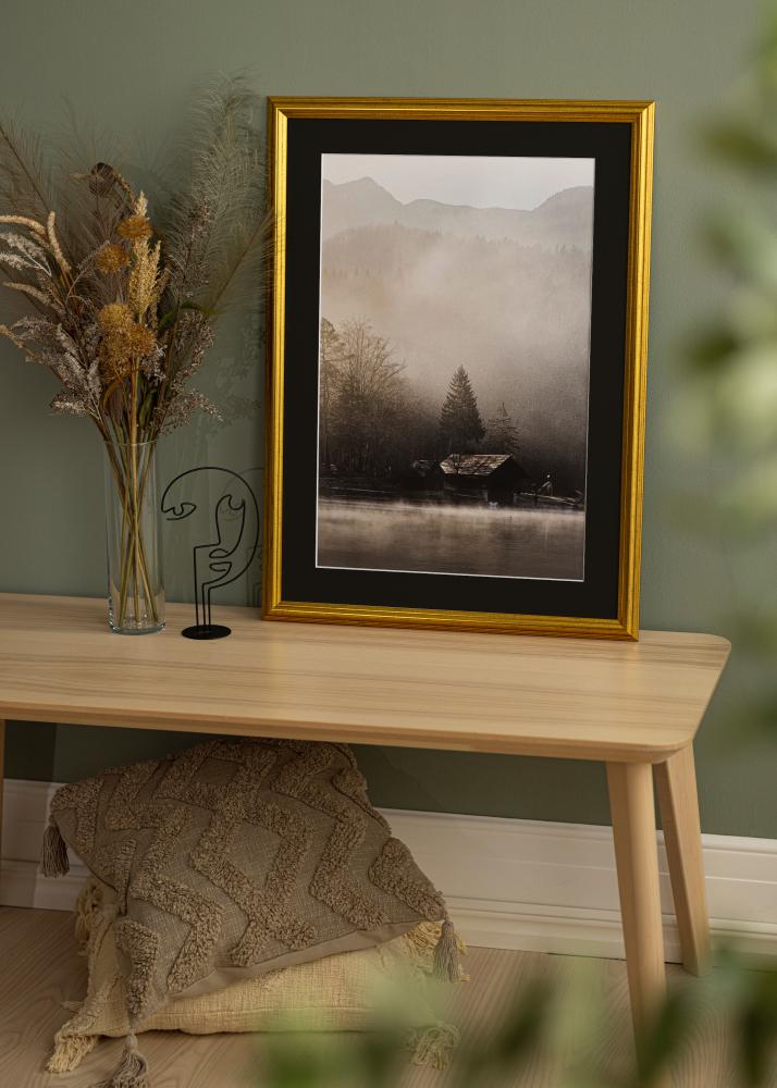 Rėmas Västkusten Auksas 40x100 cm - Paspartu Juodas 30x90 cm