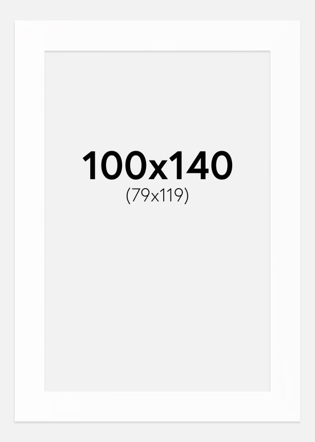 Paspartu Canson Baltas Balta šerdis 100x140 cm (79x119)