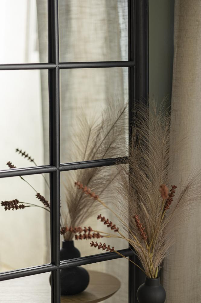 Veidrodis Window pušis Dome Juodas 103x180 cm