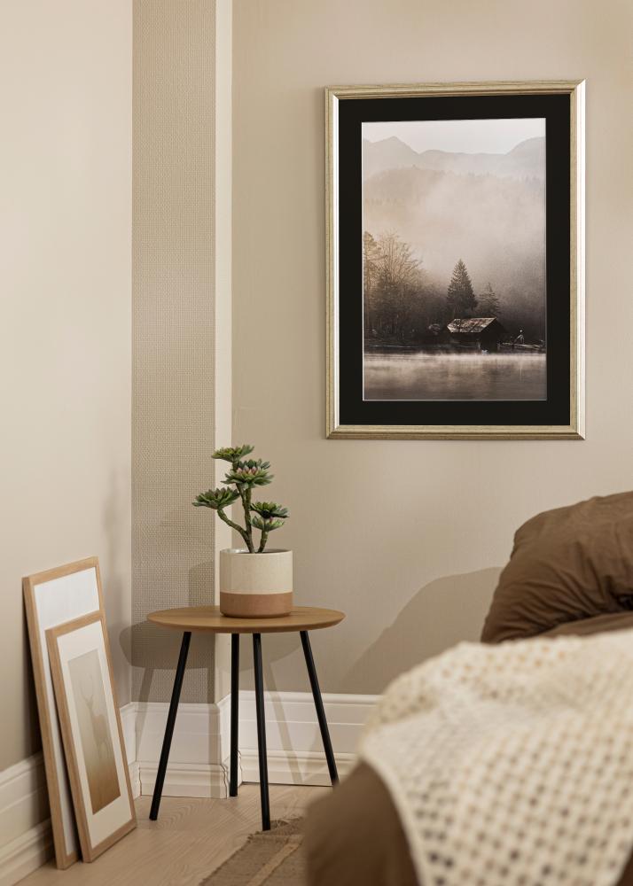 Rėmas Västkusten Sidabras 70x100 cm - Paspartu Juodas 62x93 cm