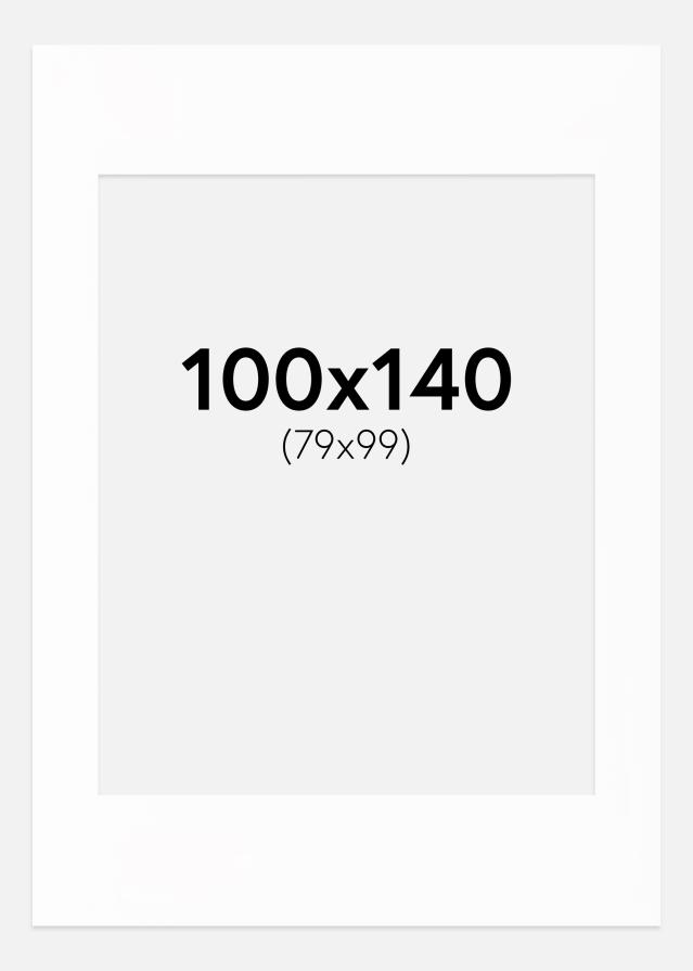 Paspartu Canson Baltas Balta šerdis 100x140 cm (79x99)