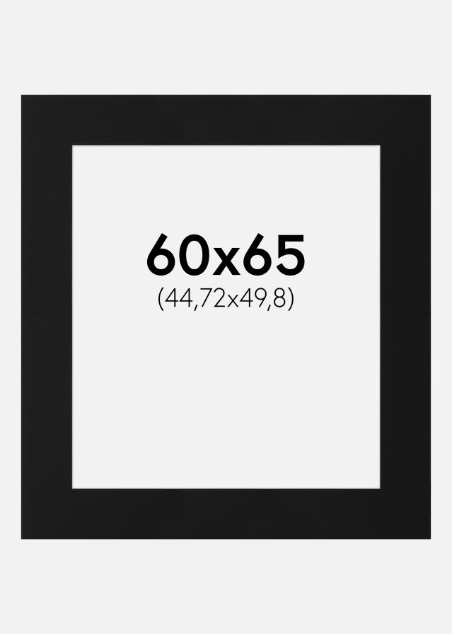 Paspartu Juodas Standartas (Balta Šerdis) 60x65 cm (44,72x49,8)