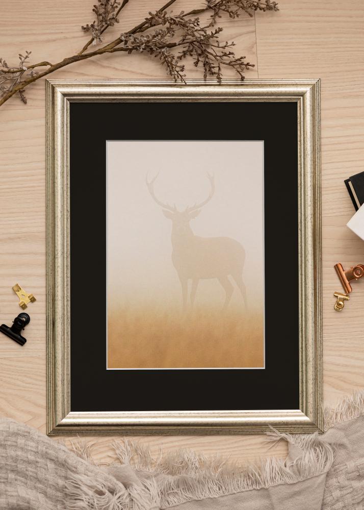 Rėmas Västkusten Sidabras 70x100 cm - Paspartu Juodas 62x93 cm