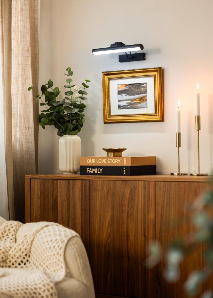 KAILA Gleam Baterijomis Maitinamas paveikslų apšvietimas 32 cm - Juodas