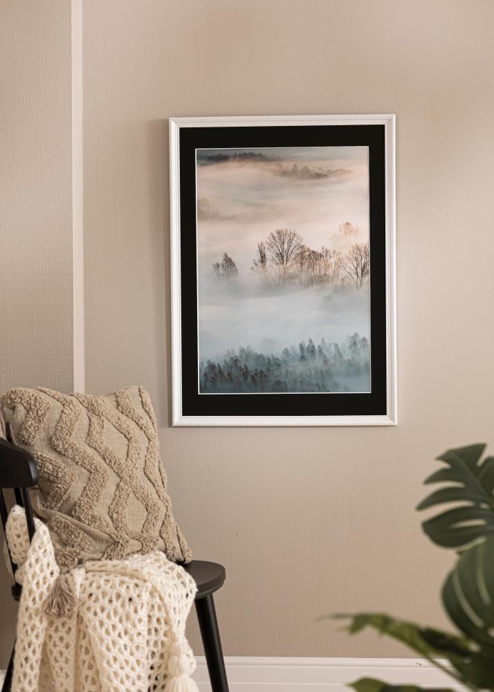 Rėmas Abisko Baltas 24x30 cm - Paspartu Juodas 18x24 cm