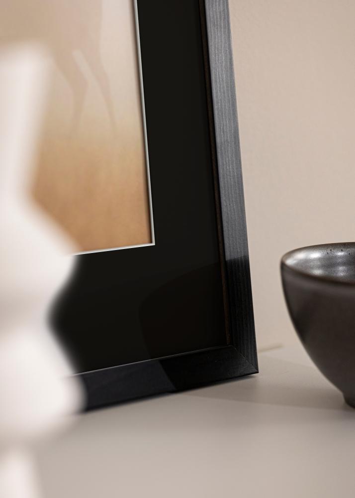 Rėmas Stilingas Juodas 30x40 cm - Paspartu Juodas 21x29,7 cm (A4)