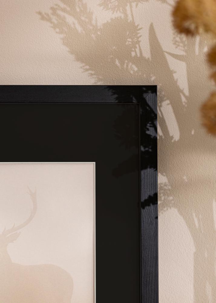 Rėmas Stilingas Juodas 30x40 cm - Paspartu Juodas 21x29,7 cm (A4)