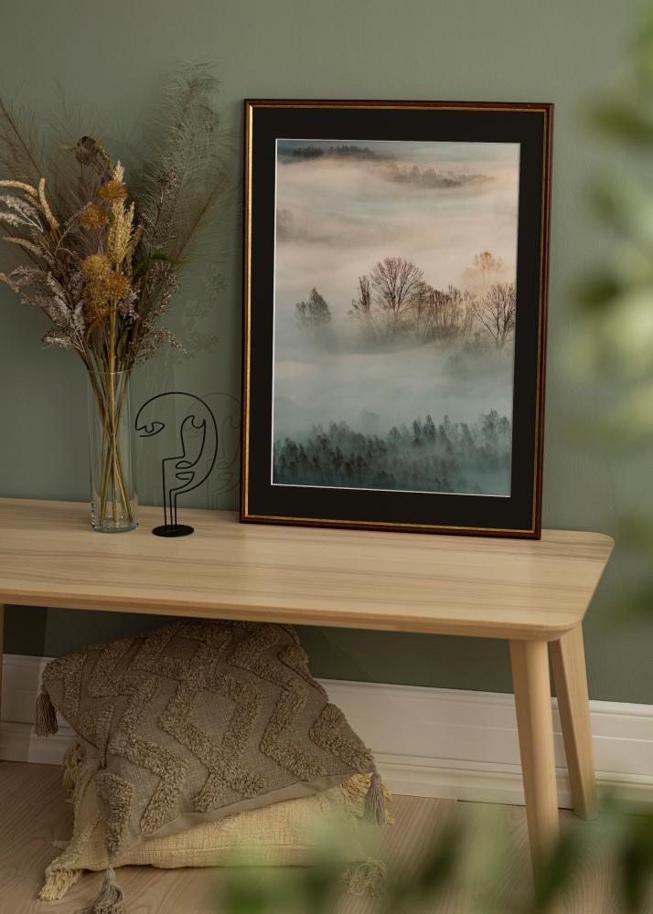 Rėmas Horndal Rudas 24x30 cm - Paspartu Juodas 18x24 cm