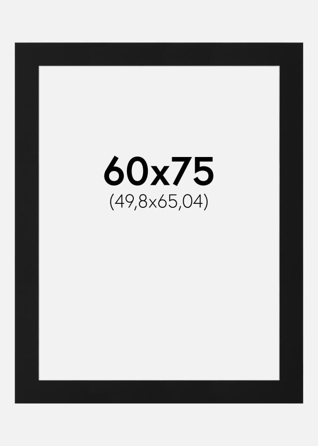 Paspartu Juodas Standartas (Balta Šerdis) 60x75 cm (49,8x65,04)