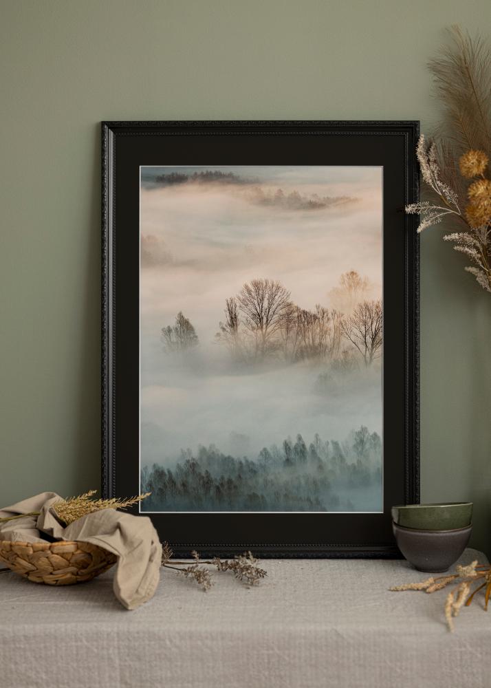 Rėmas Abisko Juodas 30x40 cm - Paspartu Juodas 18x27 cm