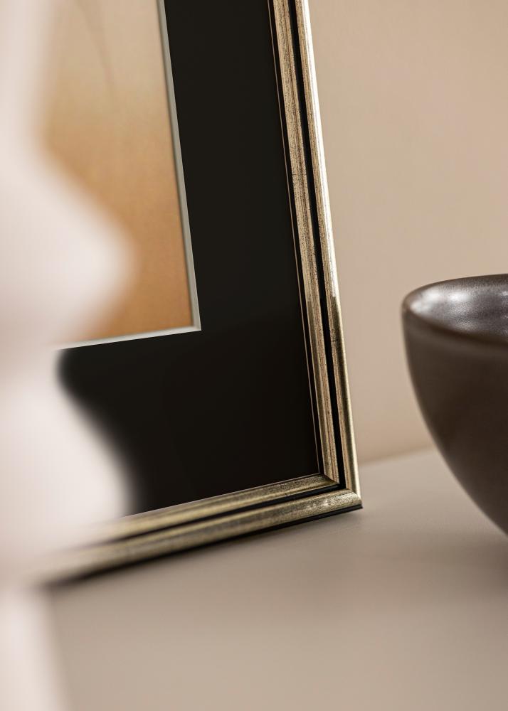 Rėmas Horndal Sidabras 50x60 cm - Paspartu Juodas 40x50 cm