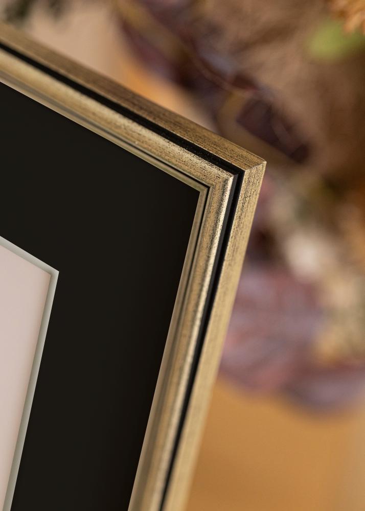 Rėmas Horndal Sidabras 50x60 cm - Paspartu Juodas 40x50 cm