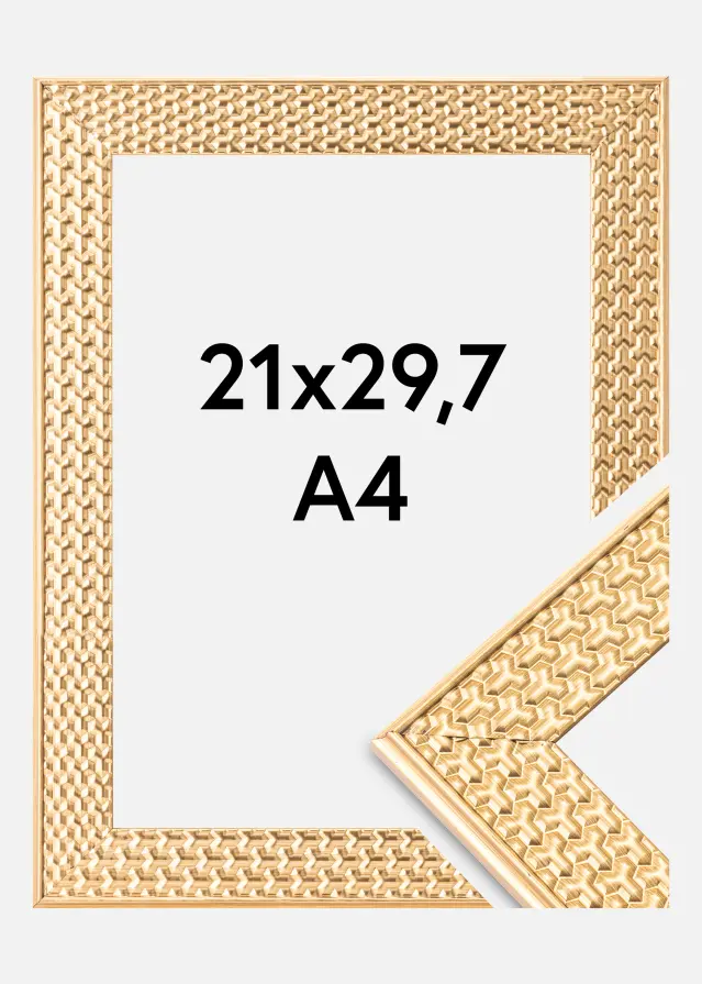 Rėmas Grace Akrilo stiklas Auksas 21x29,7 cm (A4)