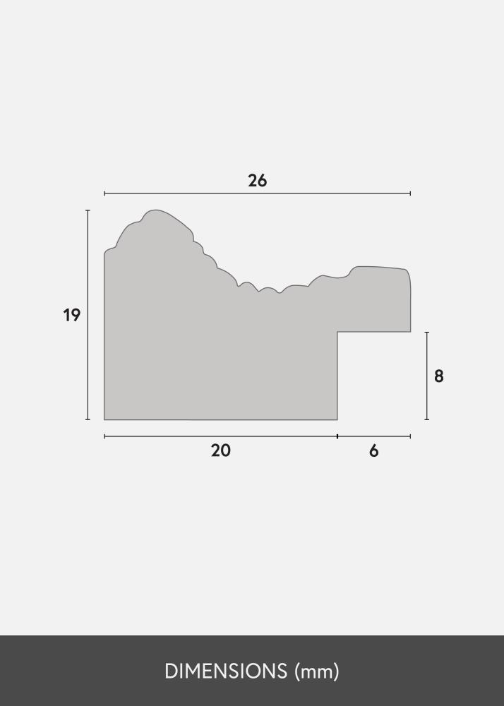 Rėmas Lattice Akrilo stiklas Auksas 21x29,7 cm (A4)