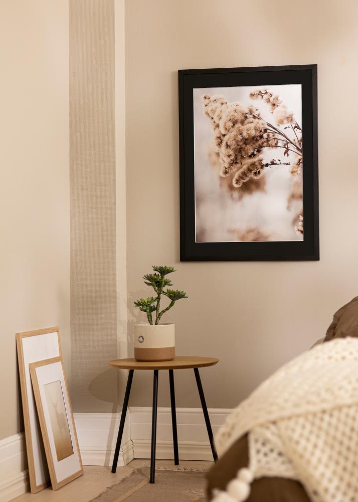 Rėmas Stilingas Juodas 30x40 cm - Paspartu Juodas 21x29,7 cm (A4)