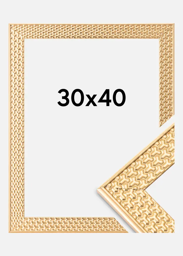 Rėmas Grace Akrilo stiklas Auksas 30x40 cm